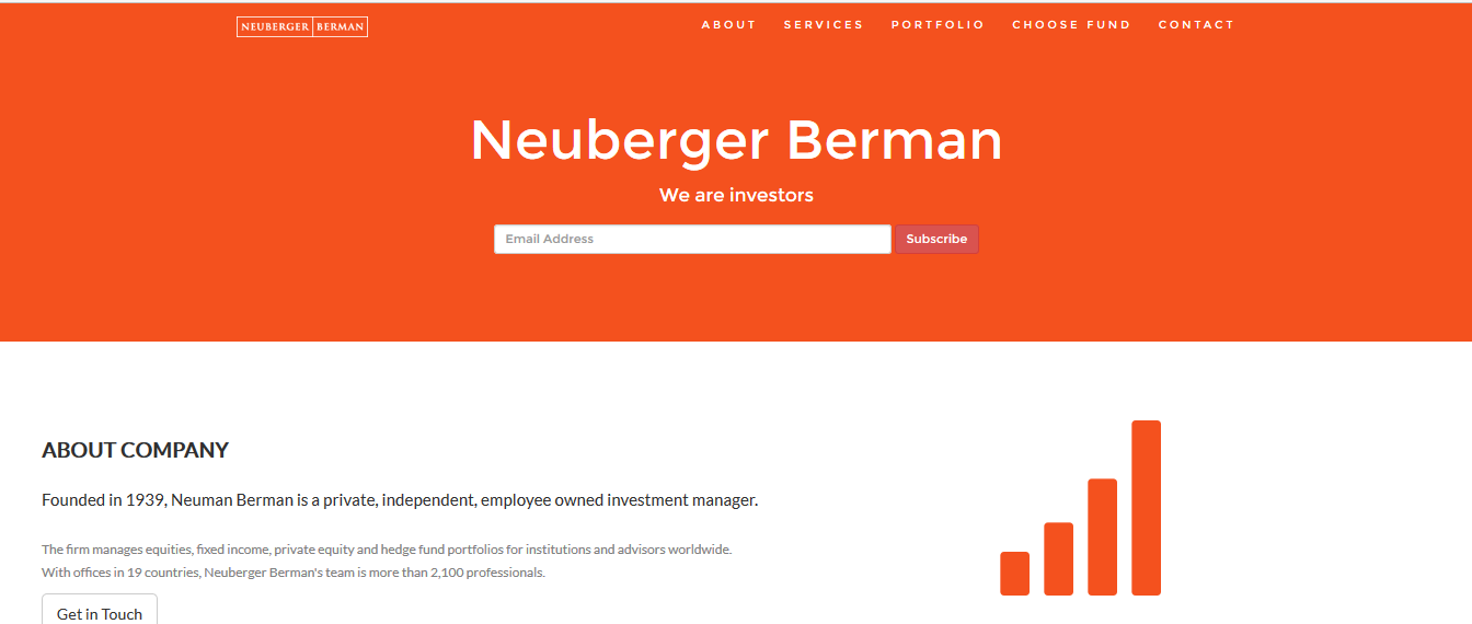 Neuberger Berman Website re-imagined